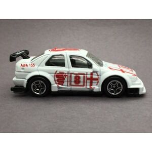 Matchbox Motor Sports Alfa Romeo 155 White Die Cast 1/60 Scale Loose #62